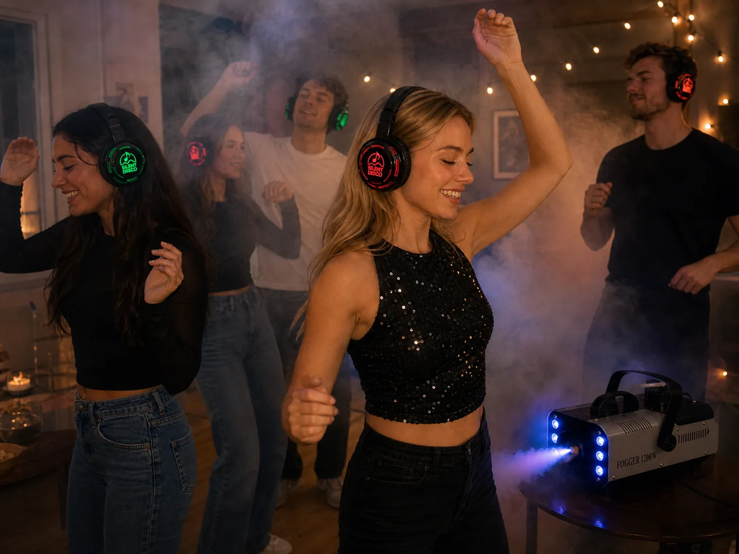 Røykmaskin som tillegg til silent disco
