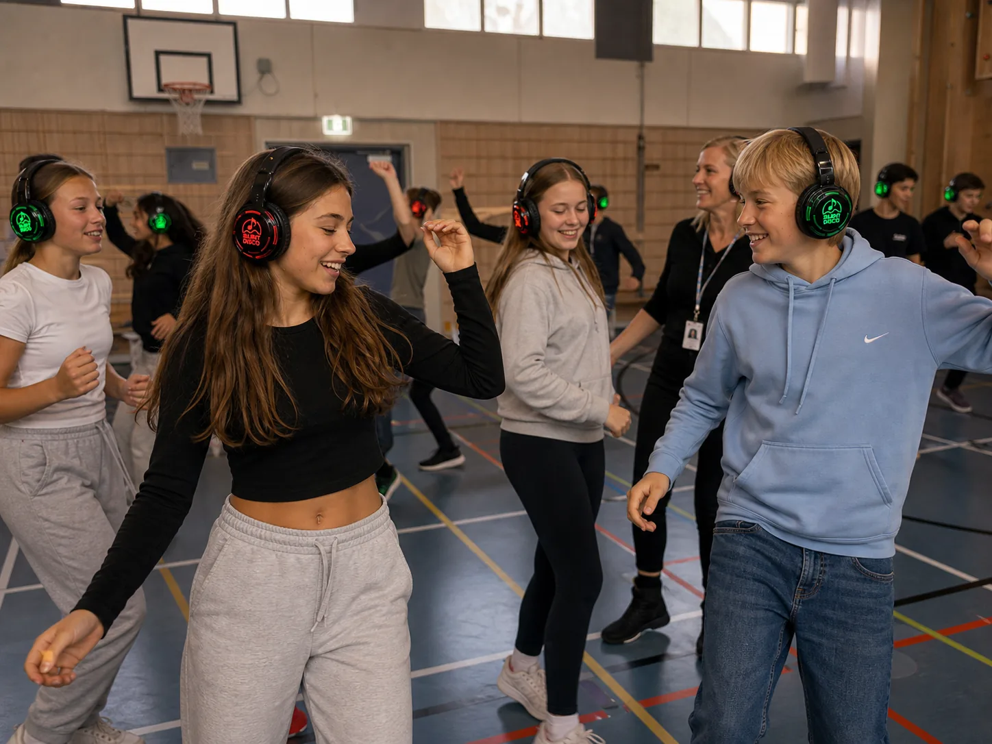 Silent disco til skolearrangement